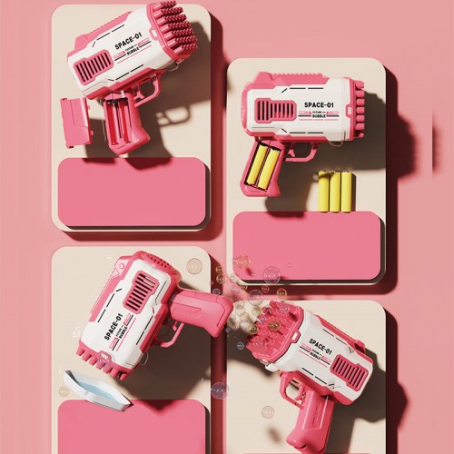 Пістолет для мильних бульбашок Bubble Gun 698-20 з насадками на 32/45 отворів 50ml