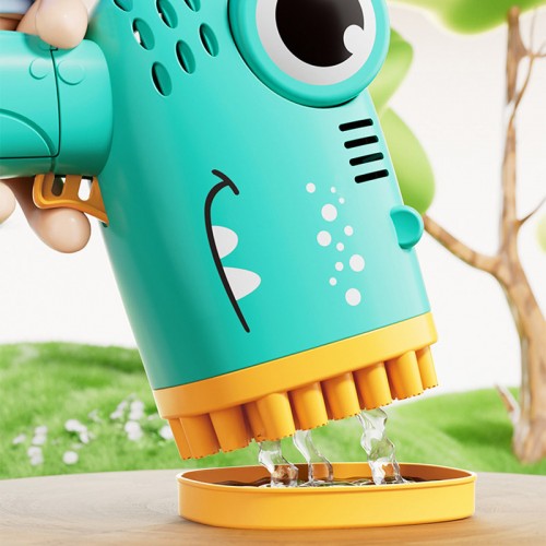 Пістолет для мильних бульбашок Dinosaur Bubble Gun з насадкою на 40 отворів 50ml