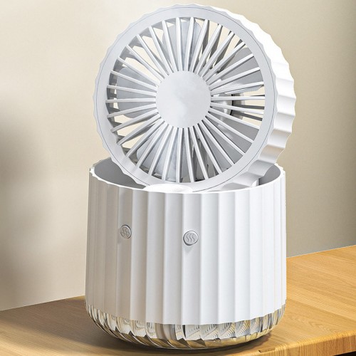 Настольный вентилятор Rapid Cooling 3in1 с водяным охлаждением и подсветкой 1200 mAh