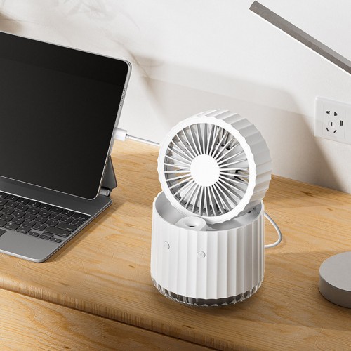 Настольный вентилятор Rapid Cooling 3in1 с водяным охлаждением и подсветкой 1200 mAh