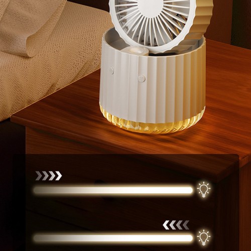 Настольный вентилятор Rapid Cooling 3in1 с водяным охлаждением и подсветкой 1200 mAh