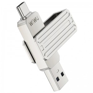 Флеш-накопичувач Wiwu Wi-FD001 3in1 (USB-A/C/L) USB 3.0 — 32GB
