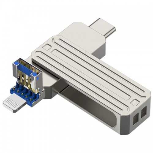 Флеш-накопитель Wiwu Wi-FD001 3in1 (USB-A/C/L) USB 3.0 — 32GB