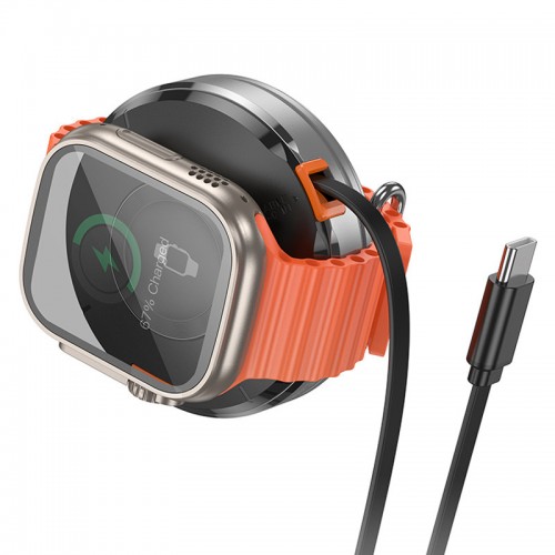 БЗУ Hoco CQ18 Flash 2in1 Magnetic + iWatch (with retractable cable Type-C)