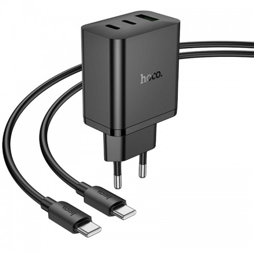 СЗУ Hoco N50 Scenery PD45W (1USB-A/2C) + кабель Type-C to Type-C