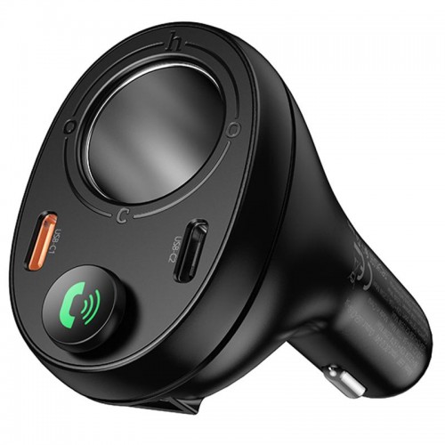 АЗУ FM модулятор Hoco E88 Star cigarette lighter 35W (2USB-C)
