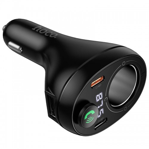 АЗУ FM модулятор Hoco E88 Star cigarette lighter 35W (2USB-C)