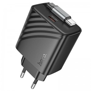 СЗУ Hoco N57 Full PD20W with retractable cable Type-C (2USB-C)