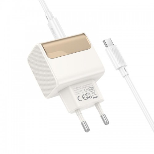 СЗУ Hoco CS73A Star Speed PD30W+QC3.0 (1USB-A/1C) + кабель Type-C to Type-C