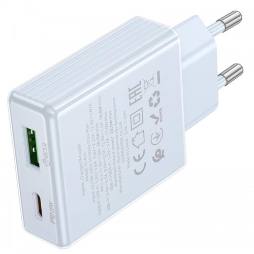 СЗУ Hoco C142A Direct PD20W+QC3.0 (1USB-A/1C)