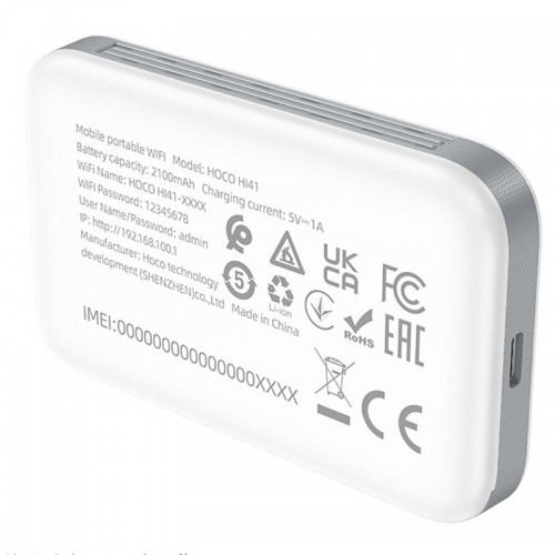 Портативний модем WiFi роутер Hoco HI41 150Mbps (Micro SIM) 2100 mAh