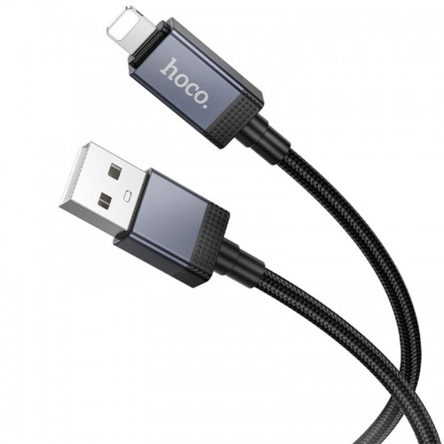 Дата кабель Hoco X118 Generous with display USB to Lightning 2.4A (1m)