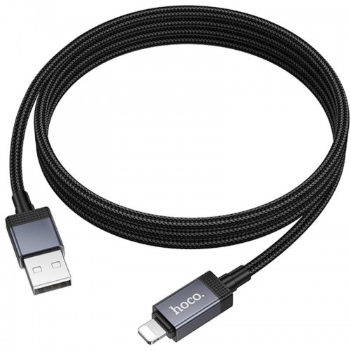 Дата кабель Hoco X118 Generous with display USB to Lightning 2.4A (1m)