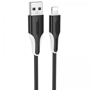 Дата кабель Borofone BX119 New USB to Lightning 2.4A (1m)