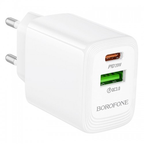 СЗУ Borofone BN27 Fuente PD20W+QC3.0 (1USB-A/1C)
