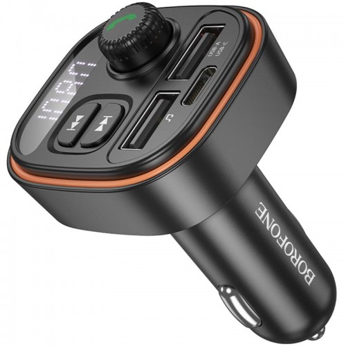 АЗУ FM модулятор Borofone BC59 Heroic (2USB-A/1C)