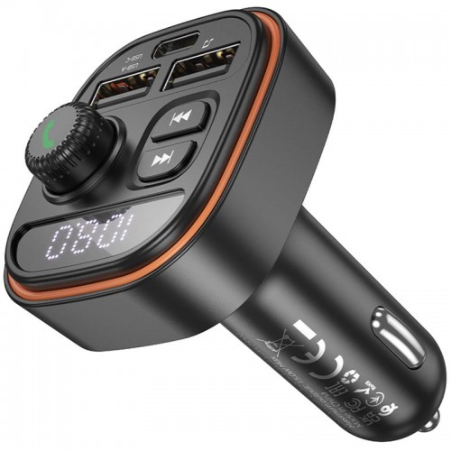 АЗУ FM модулятор Borofone BC59 Heroic (2USB-A/1C)