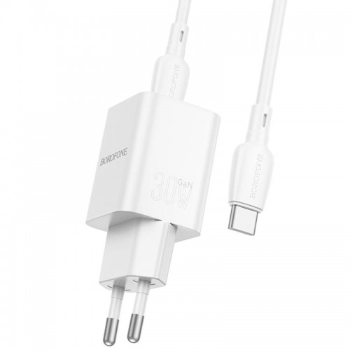 СЗУ Borofone BN14 Royal PD30W+QC3.0 (1USB-A/1C) + кабель Type-C to Type-C