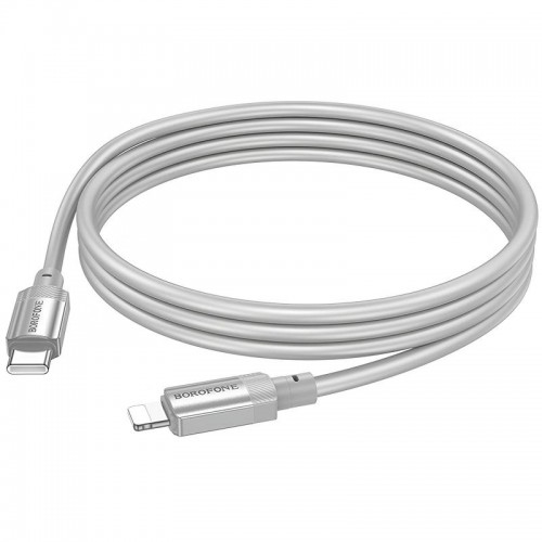 Дата кабель Borofone BX108 Start silicone Type-C to Lightning 27W (1m)