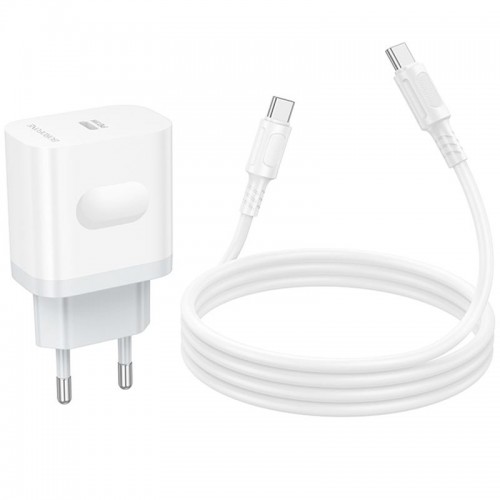 МЗП Borofone BA99A Breeze PD20W (1USB-C) + кабель Type-C to Type-C