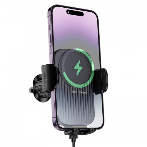 Автодержатель с БЗУ Borofone BH221 Path 15W (air outlet)