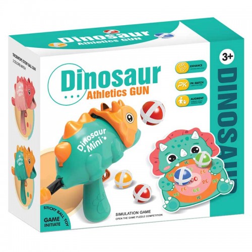 Інтерактивна гра Dinosaur Athletics Gun на липучках + мішень