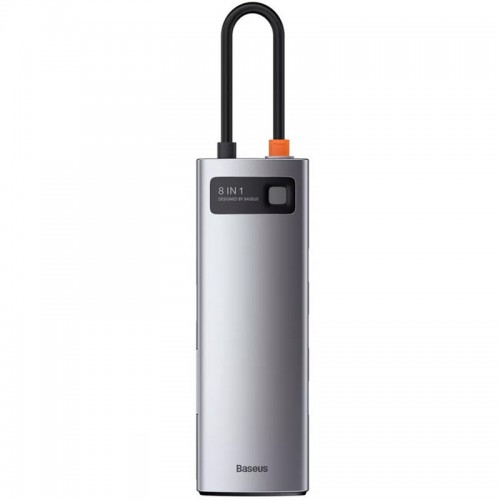 Переходник HUB Baseus Metal Gleam Series 8-in-1 Multifunctional Type-C (CAHUB-CV0G)