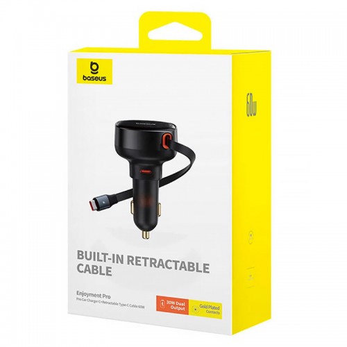 АЗУ Baseus Enjoyment Pro 60W (1USB-C) + выдвижной кабель Type-C (C00057802111-01)