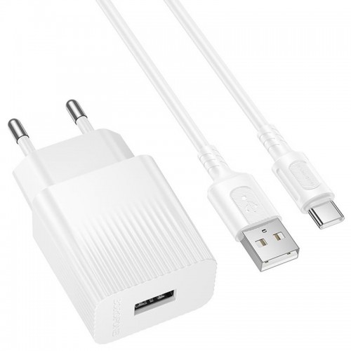 СЗУ Borofone BAS71A Source 10.5W (1USB-A) + кабель USB to Type-C