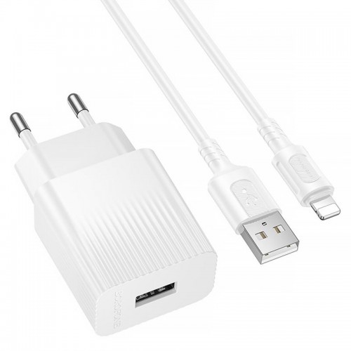 СЗУ Borofone BAS71A Source 10.5W (1USB-A) + кабель USB to Lightning