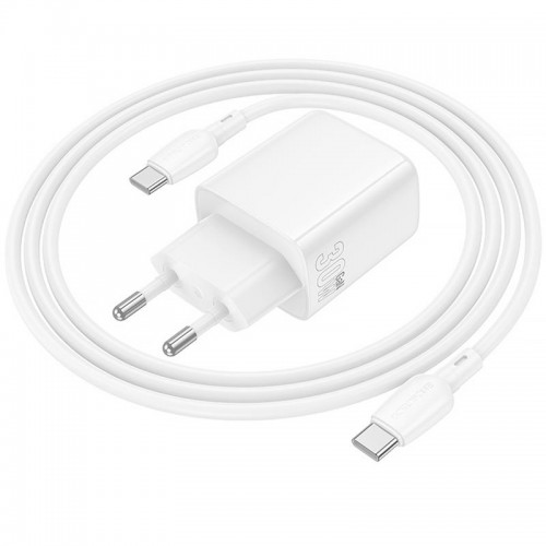 СЗУ Borofone BN29 Fuente PD30W+QC3.0 (1USB-A/1C) + кабель Type-C to Type-C