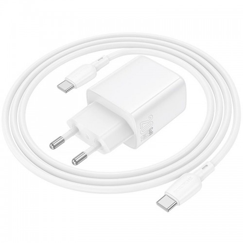 СЗУ Borofone BN27 Fuente PD20W+QC3.0 (1USB-A/1C) + кабель Type-C to Type-C