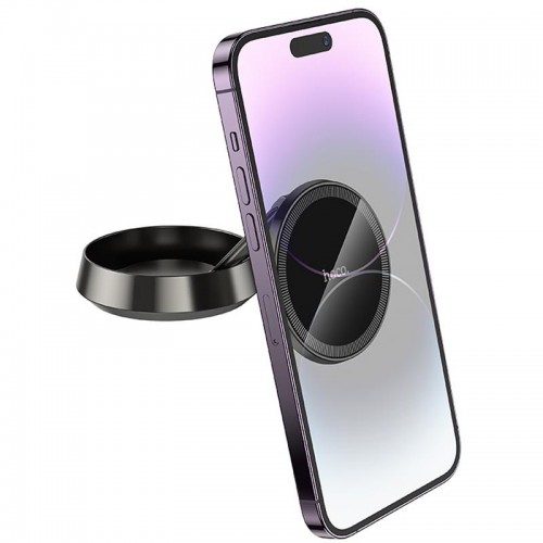 Автотримач Hoco H83 Metal ring magnetic (center console)