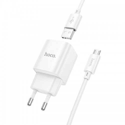 МЗП Hoco C145A Charm QC3.0 18W (1USB-A) + кабель USB to MicroUSB