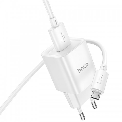 МЗП Hoco C145A Charm QC3.0 18W (1USB-A) + кабель USB to MicroUSB