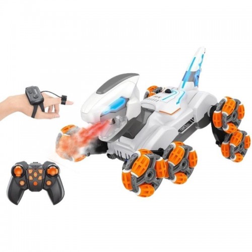 Детский восьмиколесный динозавр на радиоуправлении SHT 2590 2.4G (with 2 remote)