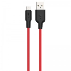 Дата кабель Hoco X21 Plus Silicone MicroUSB Cable (1m)