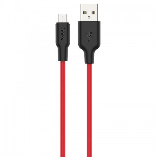 Дата кабель Hoco X21 Plus Silicone MicroUSB Cable (1m)