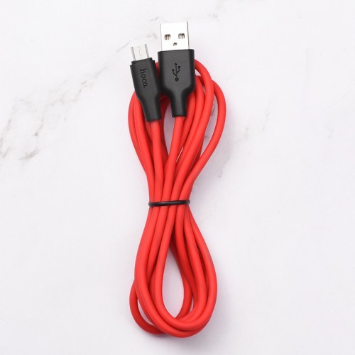 Дата кабель Hoco X21 Plus Silicone MicroUSB Cable (1m)