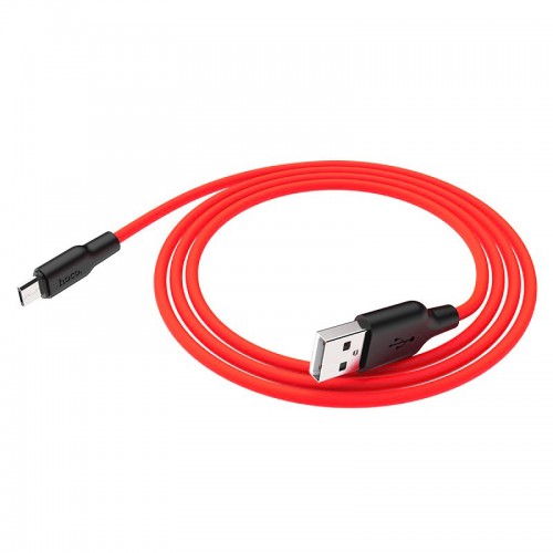 Дата кабель Hoco X21 Plus Silicone MicroUSB Cable (1m)