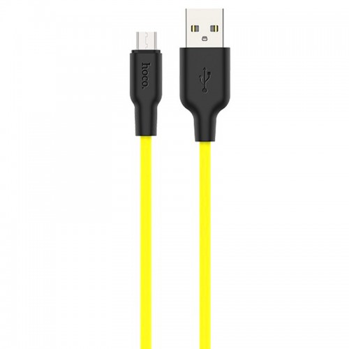 Дата кабель Hoco X21 Plus Silicone MicroUSB Cable (1m)