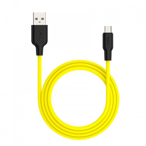 Дата кабель Hoco X21 Plus Silicone MicroUSB Cable (1m)