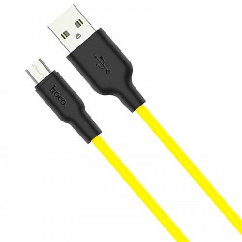 Дата кабель Hoco X21 Plus Silicone MicroUSB Cable (1m)