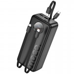 Повербанк Hoco Sabio J132B 22.5W+PD20W з 3 кабелями 30000 mAh Black