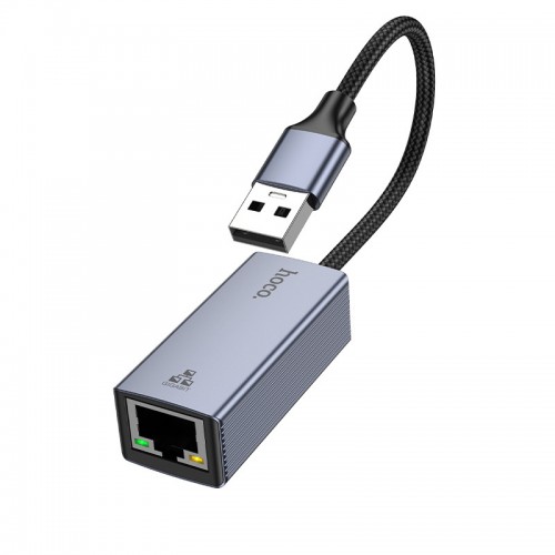 Интернет адаптер Hoco UA37 1000 Mbps (USB to RJ45)