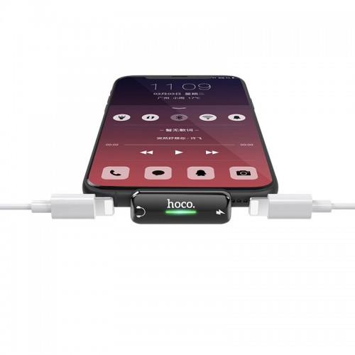 Переходник Hoco LS27 Dual Lightning