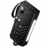 Повербанк Hoco Shine J155 22.5W+PD20W с 4 кабелями 20000 mAh Black