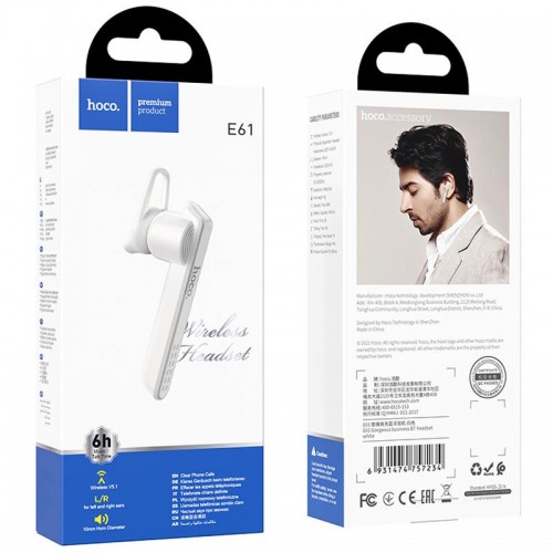 Bluetooth моно-гарнитура Hoco E61 Bluetooth моно-гарнитура Hoco E61