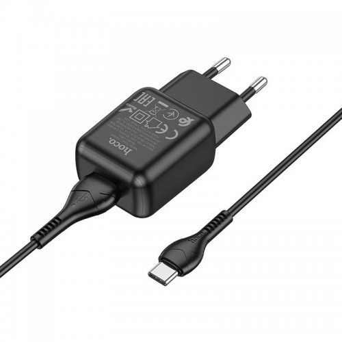 СЗУ Hoco C96A (1USB/2.1A) + кабель USB to Type-C