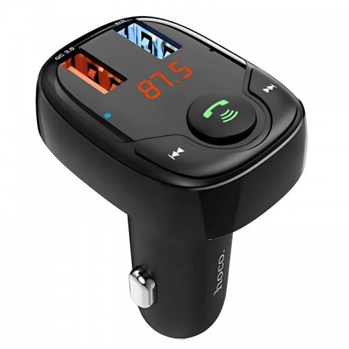 АЗУ FM модулятор Hoco DE35 Max 18W (2USB-A)